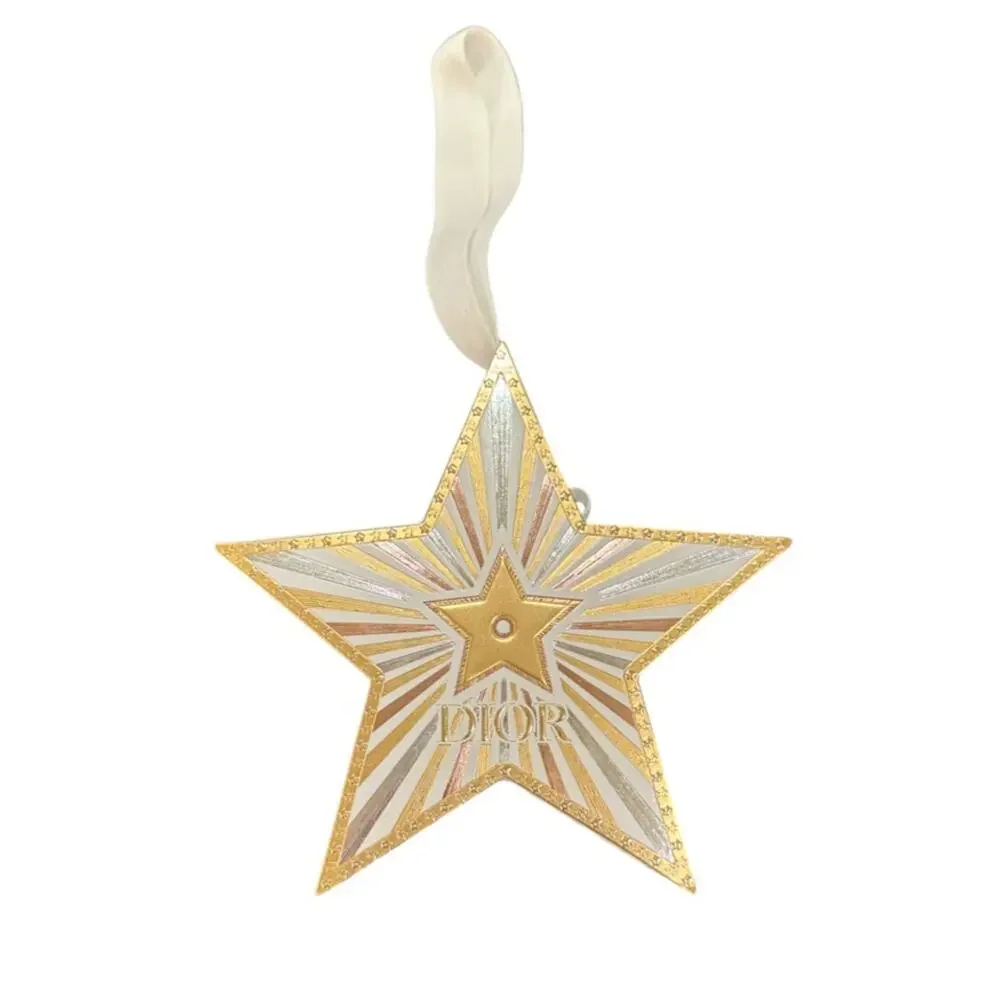 Dior Holiday 2025 Gold Star Box Ornament with Rouge 999 Velvet